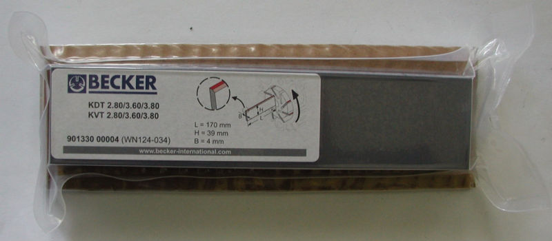 Becker 901330 00008 Kömür WN 124-034 Becker Pumps DVT 2.80 Karbon Palet - Vakum Pompaları ve Blowerlar;Becker Vakum Pompaları
