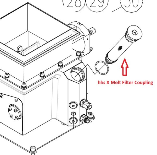 hhs X Melt 45540400 Filter Coupling - Hot Melt ve Cold Glue Sistemler;Baumer HHS Hot Melt ve Cold Glue Sistemler